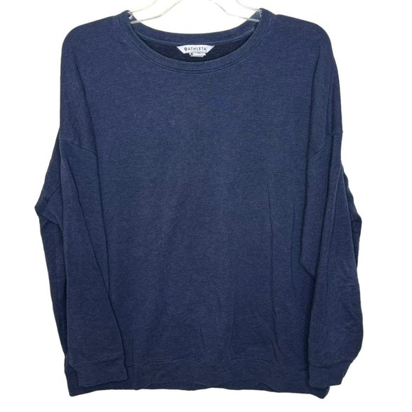 Athleta Sweaters - Athleta Women's Blue Sweatshirt Heavy Fabric Comfort Soft Athleisure Size XL